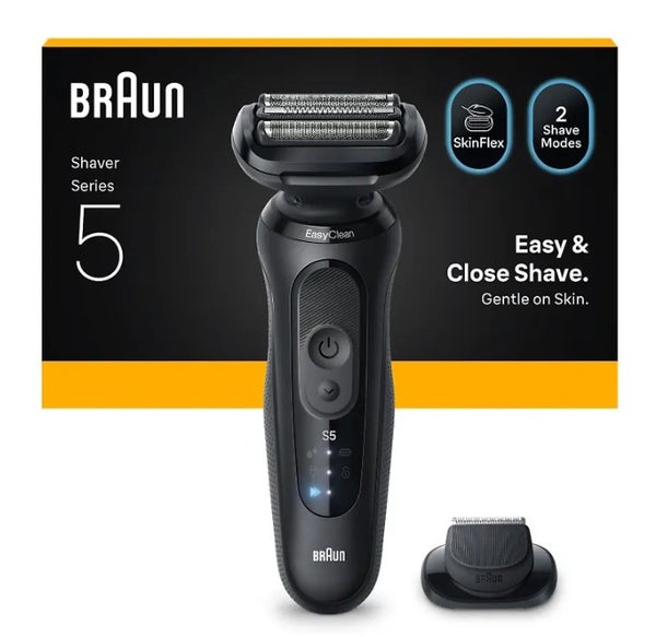 Braun Series 5, 52-N1200S Wet&Dry -parranajokone partatrimmerilis&auml;osalla