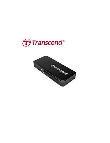 Transcend RDF5 USB 3.1 Muistikortinlukija, Musta (2-in-1)