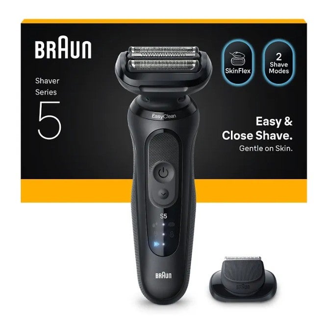 Braun Series 5, 52-N1200S Wet&Dry -parranajokone partatrimmerilis&auml;osalla